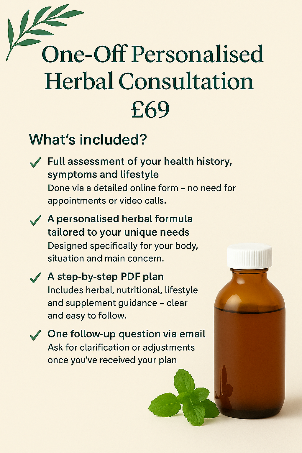 One-Off Personalised Herbal Consultation