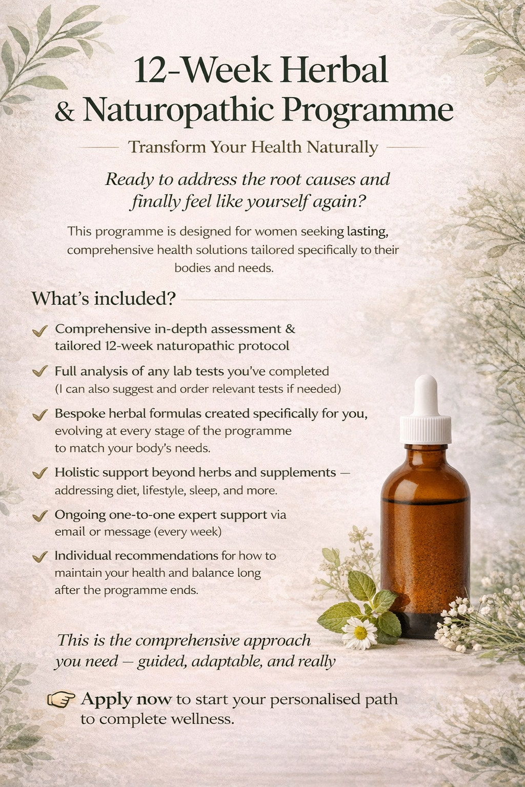 Herbal Health Reset: 12-Week Personalised Healing Programme