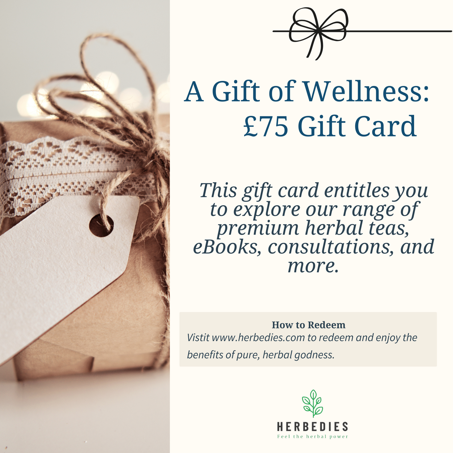 £75 Gift Card - A Thoughtful Gift of Wellness