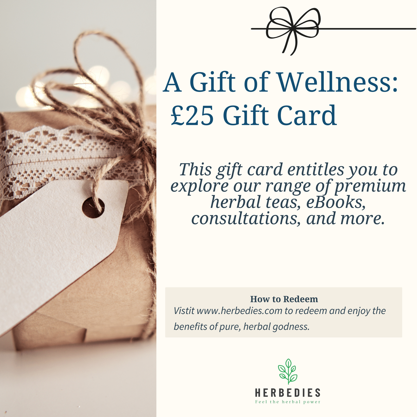 £25 Gift Card – A Thoughtful Gift of Wellness