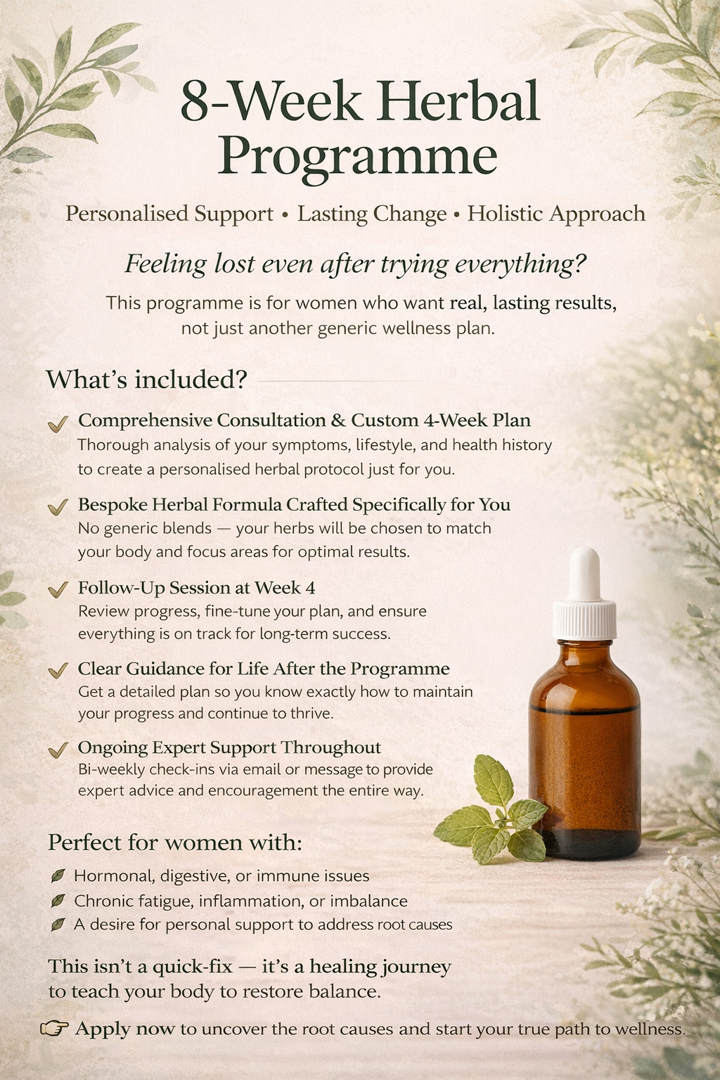 Herbal Focus Reset: 8-Week Personalised Support Programme