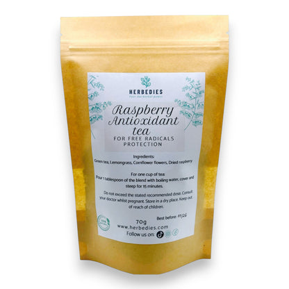 RASPBERRY ANTIOXIDANT Organic Herbal Tea Blend – Your Defence Against Free Radicals!