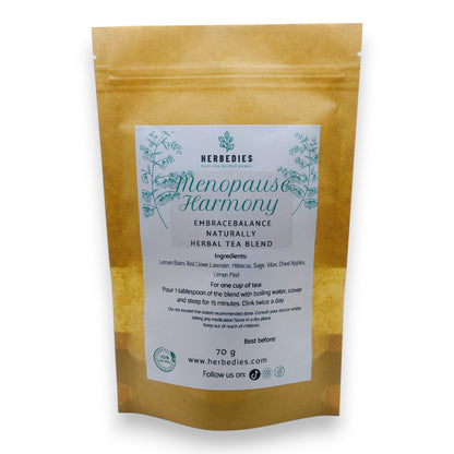 MENOPAUSE SUPPORT Organic Herbal Tea Blend  – Balance, Comfort & Vitality