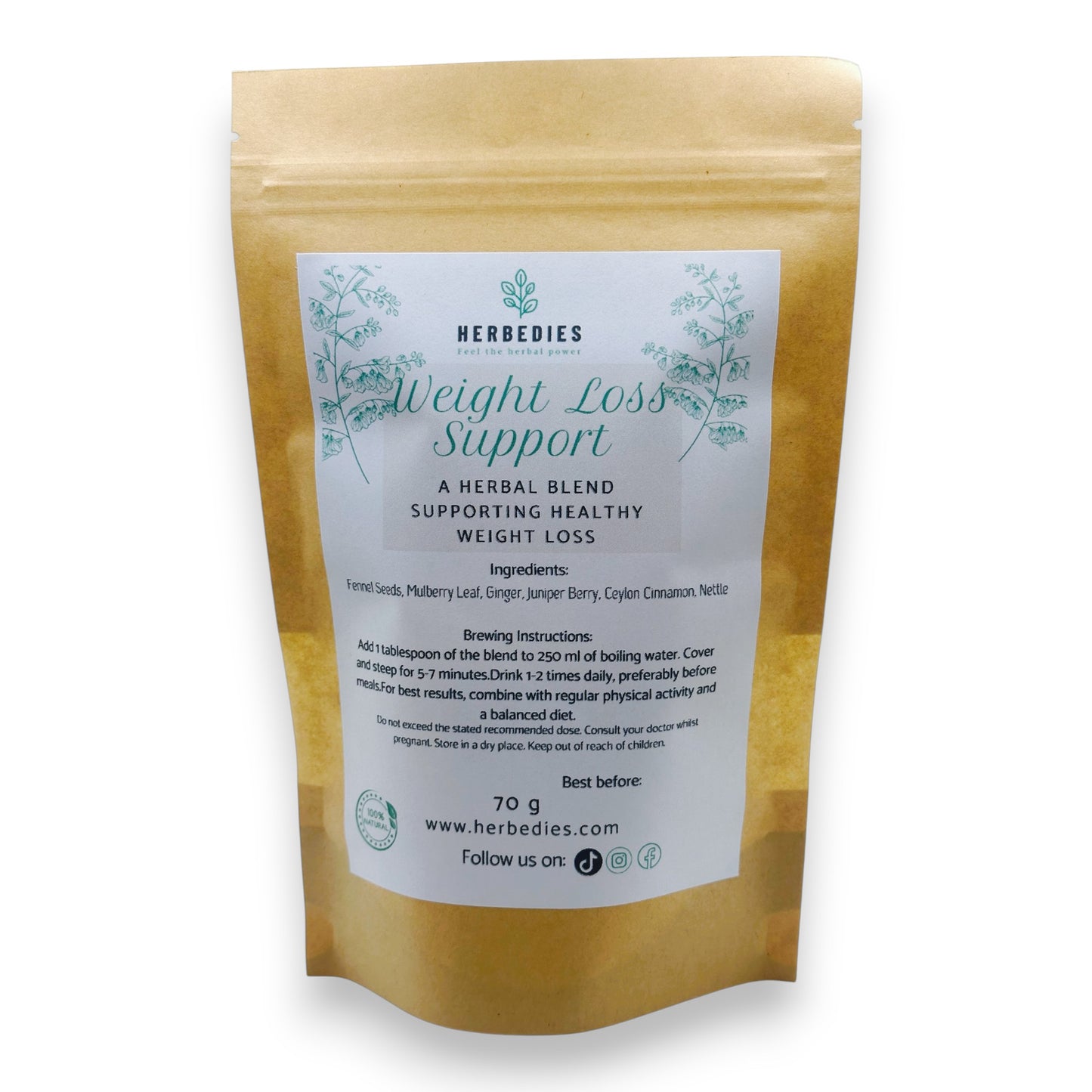 WEIGHT LOSS SUPPORT Organic Herbal Tea Blend – Support Your Metabolism & Weight Management!